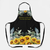 Uitspraak op Schattigee zonnebloemen overal op pri Schort (Voorkant)