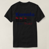Uitspraak van Kamala Dictionary T-shirt (Design voorkant)