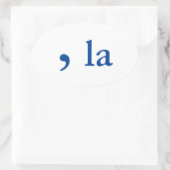 Uitspraak van Kamala Harris Ovale Sticker (Tas)