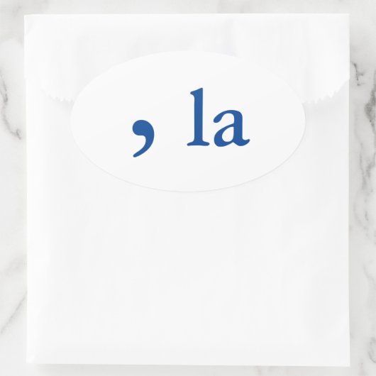 Uitspraak van Kamala Harris Ovale Sticker (Tas)