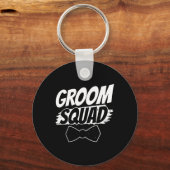 Uitspraken voor bruidegom squad Bruiloft Sleutelhanger (Voorkant)