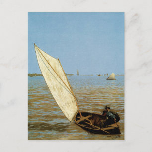 Uitspringen na regen briefkaart