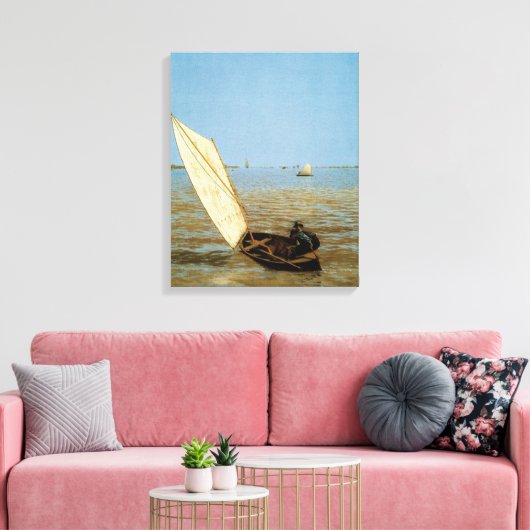 Uitspringen na regen canvas afdruk (Insitu (Woonkamer))