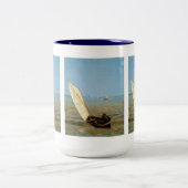 Uitspringen na regen tweekleurige koffiemok (Center)