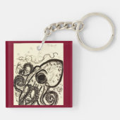 Uitstaand Octopus Sleutelhanger (Achterkant)