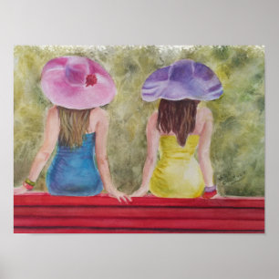 Uitstaande en klastige Vriendinnen Poster