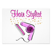 UITSTAANDE HAARSTYLIST EN BEAUTISCH FOTO AFDRUK (Voorkant)