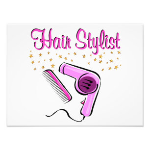UITSTAANDE HAARSTYLIST EN BEAUTISCH FOTO AFDRUK