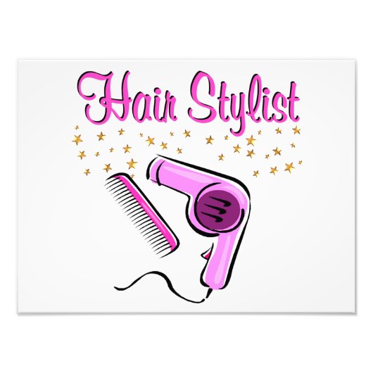 UITSTAANDE HAARSTYLIST EN BEAUTISCH FOTO AFDRUK (Voorkant)