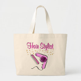 UITSTAANDE HAARSTYLIST EN BEAUTISCH GROTE TOTE BAG