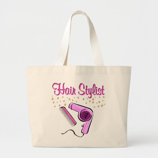 UITSTAANDE HAARSTYLIST EN BEAUTISCH GROTE TOTE BAG (Voorkant)