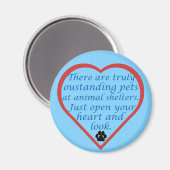 Uitstaande huisdieren magneet (Voorkant / Achterkant)