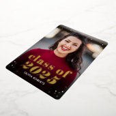 Uitstaande klasse Folie Afstuderen Uitnodiging (Gedraaid)