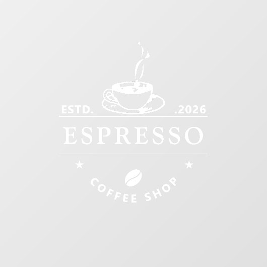 Uitstalraam statische kleving heldere sticker of c (Vel)