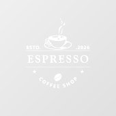 Uitstalraam statische kleving heldere sticker of c (Vel)