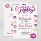 Uitstapje Bachelorette Weekend Kus de Miss Kaart (Voorkant / Achterkant)