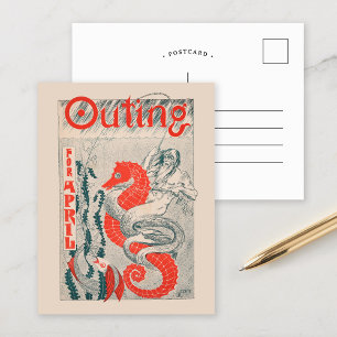 Uitstapje naar april 1896 magazine briefkaart