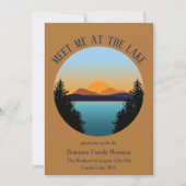 Uitstapje naar Sunset Lake weekend agenda en Kaart (Voorkant)