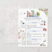 Uitstapje voor vrijgezellen | Charleston, SC Kaart (Voorkant / Achterkant)