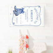 Uitstapje voor vrijgezellenfeest Blauwe welkomstbo Spandoek (Insitu)