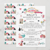 Uitstapje voor vrijgezellenfeest | Las Vegas Kaart (Voorkant / Achterkant)