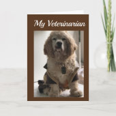 UITSTAPPEN EN JE DAG VIEREN *DIERENARTS" KAART (Voorkant)