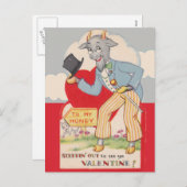 Uitstappen om je  Valentijn te zien Feestdagenkaart (Voorkant / Achterkant)