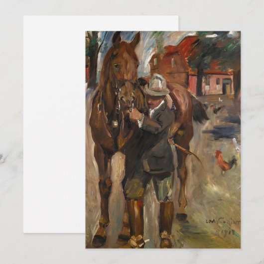 Uitstappen voor een Ride | Lovis Corinth (Voorkant / Achterkant)