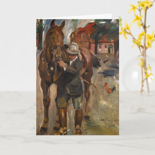 Uitstappen voor een Ride | Lovis Corinth Kaart (Gele Bloem)