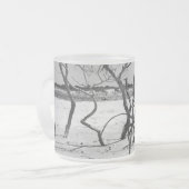 Uitsteken Matglas Koffiemok (Voorkant links)