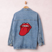 UITSTEKEN VAN TONG MONDLIPPEN DENIM JACKET (Hangar)