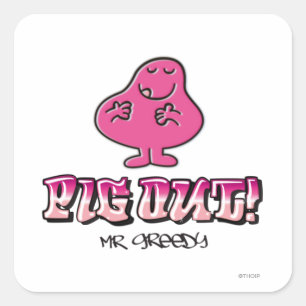 Uitsteken! Vierkante Sticker