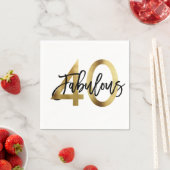 Uitstekend 40e | Moderne Elegante Chic Gouden Verj Servet (Insitu)