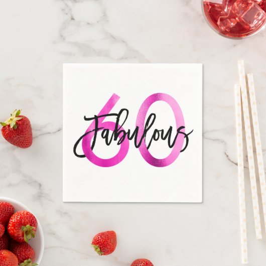 Uitstekend 60e | Roze moderne elegante chique verj Servet (Insitu)