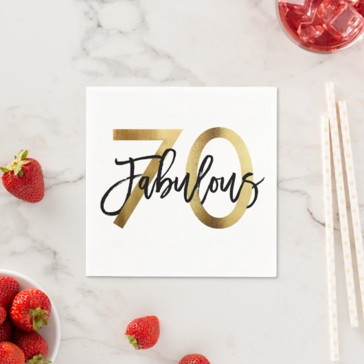 Uitstekend 70e | Moderne Elegante Chic Gouden Verj Servet (Insitu)