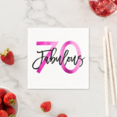 Uitstekend 70e | Moderne Elegante Chic Roze Verjaa Servet (Insitu)