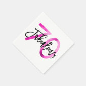 Uitstekend 70e | Moderne Elegante Chic Roze Verjaa Servet (Hoek)