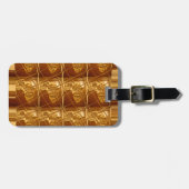 Uitstekend Afrikaanse kaart — Golden design Bagagelabel (Voorkant horizontaal)