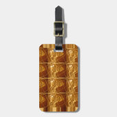 Uitstekend Afrikaanse kaart — Golden design Bagagelabel (Voorkant verticaal)