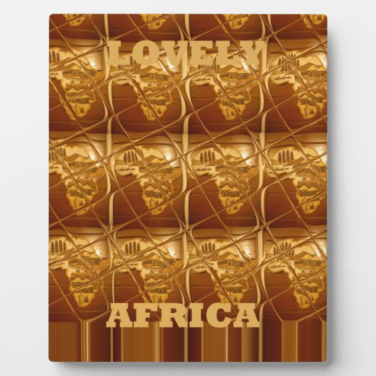 Uitstekend Afrikaanse kaart — Golden design Fotoplaat (Voorkant)