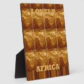 Uitstekend Afrikaanse kaart — Golden design Fotoplaat (Zijkant)