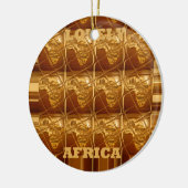 Uitstekend Afrikaanse kaart — Golden design Keramisch Ornament (Links)