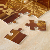 Uitstekend Afrikaanse kaart — Golden design Legpuzzel (Zijkant)