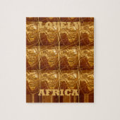 Uitstekend Afrikaanse kaart — Golden design Legpuzzel (Verticaal)