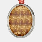 Uitstekend Afrikaanse kaart — Golden design Metalen Ornament (Links)