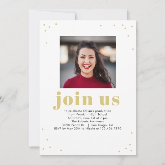 Uitstekend Afstuderen bewerkbare kleuren Kaart (Achterkant)