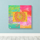 Uitstekend Aztec-ontwerp Canvas Afdruk (Insitu (Houten vloer))