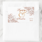 Uitstekend barok Sinaasappel Save the Date Sticker (Tas)