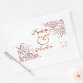 Uitstekend barok Sinaasappel Save the Date Sticker (Envelop)