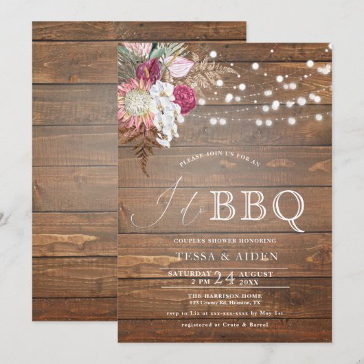 Uitstekend budget I Do BBQ Couples Shower Kaart (Voorkant / Achterkant)